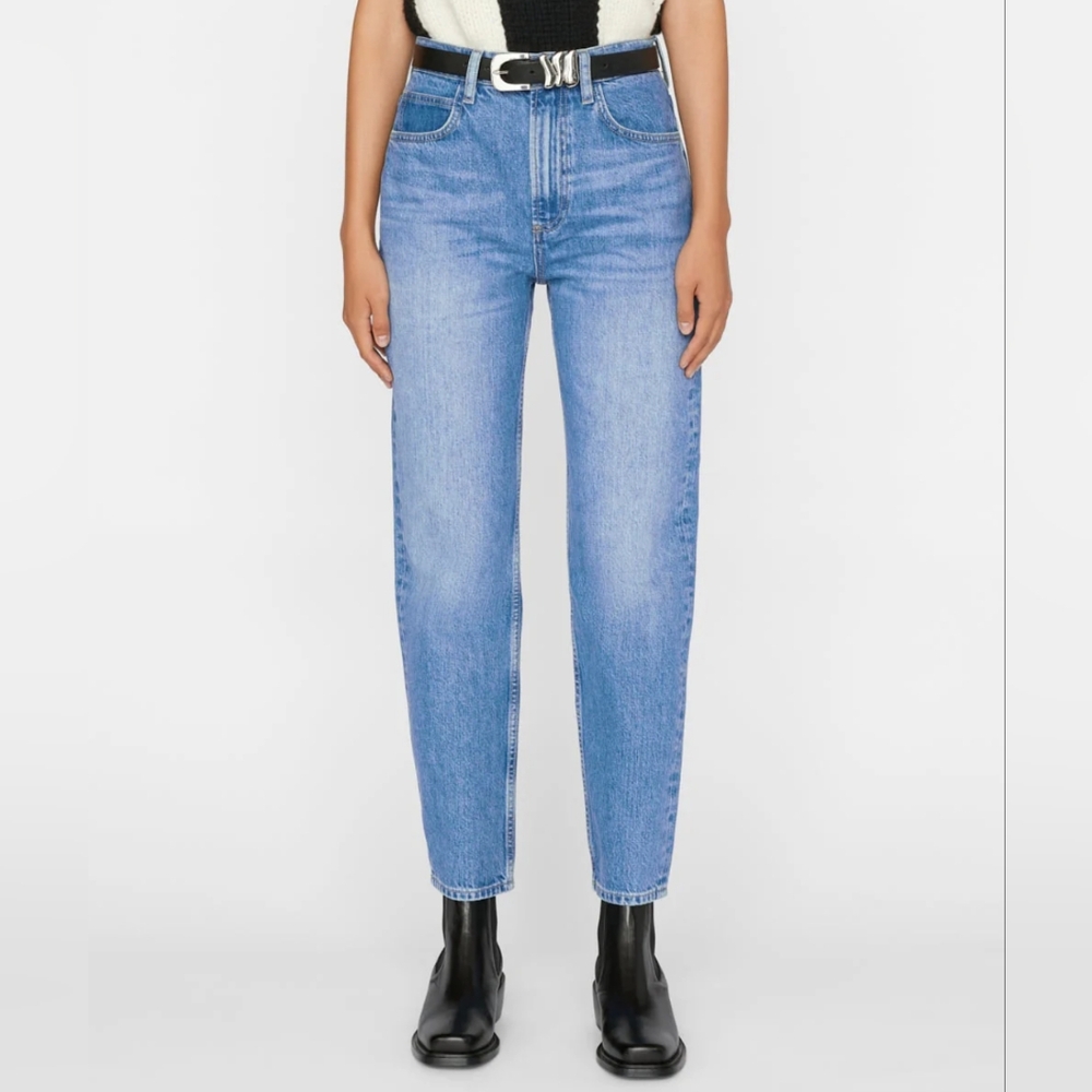 FRAME High N' Tight Straight Jeans